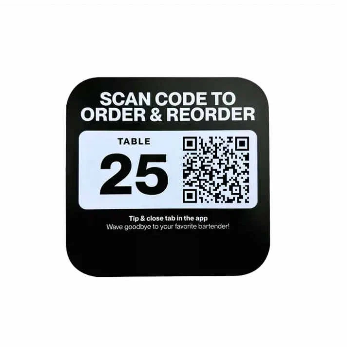 Αυτοκόλλητο μενού NFC Code QR